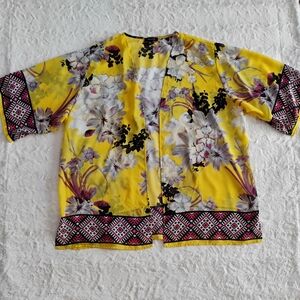 Notations Floral & Aztec Print Kimono